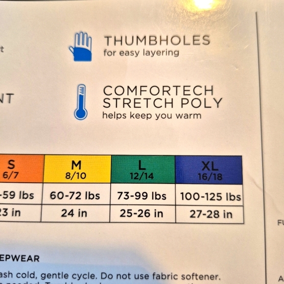 Cuddl Duds boys size XL Performance Base layer, long sleeve crew & pants NWT - Picture 4 of 7